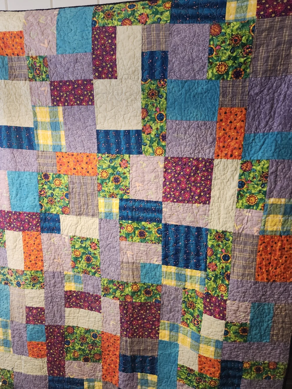 Multicolor Patchwork Quilt - Colorful Home Bedding